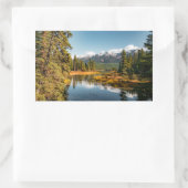 Sticker Rectangulaire Les montagnes rocheuses (Sac)