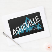 Sticker Rectangulaire Les monts Asheville North Carolina (Enveloppe)