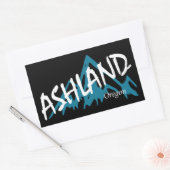 Sticker Rectangulaire Les monts Ashland Oregon (Enveloppe)