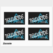 Sticker Rectangulaire Les monts Telluride Colorado (Feuille)