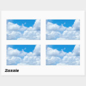 Sticker Rectangulaire Les nuages du ciel bleu ciel Arrière - plan Ciel p (Feuille)