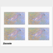Sticker Rectangulaire Les Ondes (Feuille)