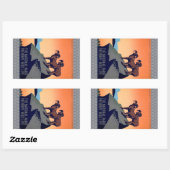 Sticker Rectangulaire Les parcs nationaux (Feuille)