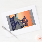 Sticker Rectangulaire Les parcs nationaux (Enveloppe)