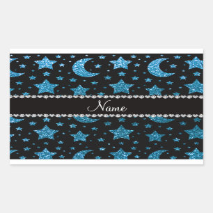 Sticker Rectangulaire Les parties scintillantes nommées faites sur