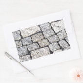 Sticker Rectangulaire Les pavés d'une rue en détail (Enveloppe)