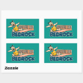 Sticker Rectangulaire Les Pierrafeu | Fred - Salutations De Bedrock (Feuille)