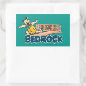 Sticker Rectangulaire Les Pierrafeu | Fred - Salutations De Bedrock (Sac)