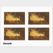 Sticker Rectangulaire Les plaisirs du soir (Feuille)