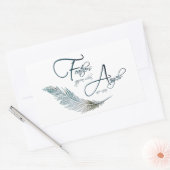 Sticker Rectangulaire Les Plumes Apparaissent Lorsque Les Anges Sont Prè (Enveloppe)