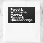 Sticker Rectangulaire Les projets (Sac)