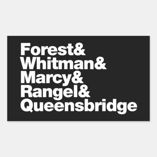 Sticker Rectangulaire Les projets (Devant)