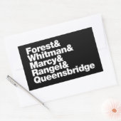 Sticker Rectangulaire Les projets (Enveloppe)