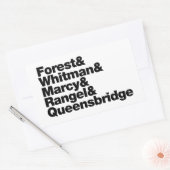 Sticker Rectangulaire Les projets (Enveloppe)