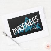 Sticker Rectangulaire Les Pyrénées (Enveloppe)