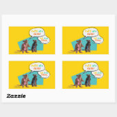 Sticker Rectangulaire Les Rats Sont Mignons Mais Plutôt Stinky (Feuille)