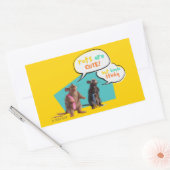 Sticker Rectangulaire Les Rats Sont Mignons Mais Plutôt Stinky (Enveloppe)