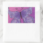 Sticker Rectangulaire Les rêves de papillons (Sac)
