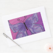 Sticker Rectangulaire Les rêves de papillons (Enveloppe)