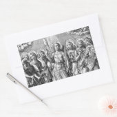 Sticker Rectangulaire Les Sept Archanges (M 034; Gravure) (Enveloppe)