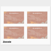 Sticker Rectangulaire Les silhouettes de fleurs sauvages de Boss's Day s (Feuille)