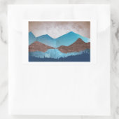 Sticker Rectangulaire Les sommets Blue Mountain (Sac)