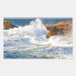 Sticker Rectangulaire Les vagues