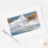 Sticker Rectangulaire Les vagues (Enveloppe)