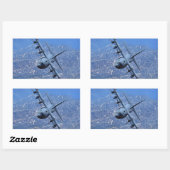 STICKER RECTANGULAIRE LES VRAIS AVIONS ONT DES PROPS (Feuille)