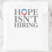 Sticker Rectangulaire L'espoir n'embauche pas (Sac)