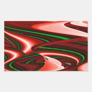 Sticker Rectangulaire L'esprit de l'amour et de l'espoir Abstrait 3D Rai