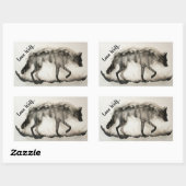 Sticker Rectangulaire L'essence de la nature (Feuille)