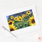 Sticker Rectangulaire L'Éternel, Dieu, est bon Romain 34:8 (Enveloppe)