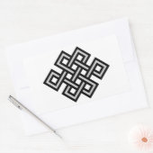 Sticker Rectangulaire L'éternité tibétaine noeud infinie symbole infini  (Enveloppe)
