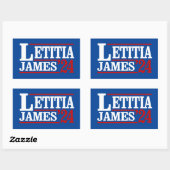 Sticker Rectangulaire Letitia James 2024 (Feuille)