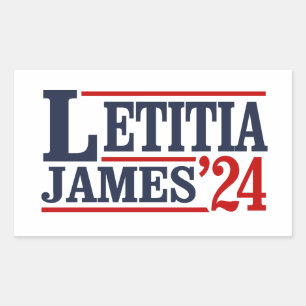 Sticker Rectangulaire Letitia James 2024