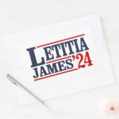 Sticker Rectangulaire Letitia James 2024 (Enveloppe)