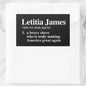 Sticker Rectangulaire Letitia James Definition - Un brave shero (Sac)