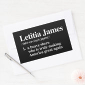 Sticker Rectangulaire Letitia James Definition - Un brave shero (Enveloppe)