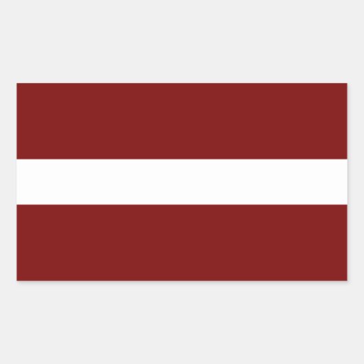 Sticker Rectangulaire Lettonie (Devant)
