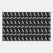 Sticker Rectangulaire Lettre initiale A monogramme (Devant)