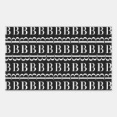 STICKER RECTANGULAIRE LETTRE INITIALE MONOGRAPHIQUE B (Devant)