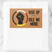 Sticker Rectangulaire Levez-vous - Inactif Plus d'autocollant (Sac)