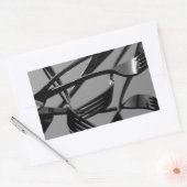 Sticker Rectangulaire Lévitation de fourchette (Enveloppe)