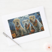 Sticker Rectangulaire Lévrier Halloween effrayant (Enveloppe)