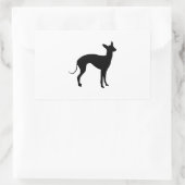 Sticker Rectangulaire Lévrier italien (Sac)
