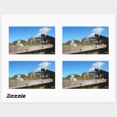 Sticker Rectangulaire L'exode de Fubby vers les félicitations. (Feuille)