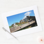 Sticker Rectangulaire L'exode de Fubby vers les félicitations. (Enveloppe)