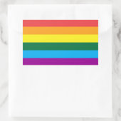 Sticker Rectangulaire Lgbt Rainbow Flag Queer (Sac)