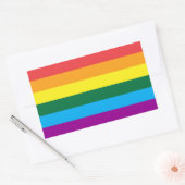 Sticker Rectangulaire Lgbt Rainbow Flag Queer (Enveloppe)